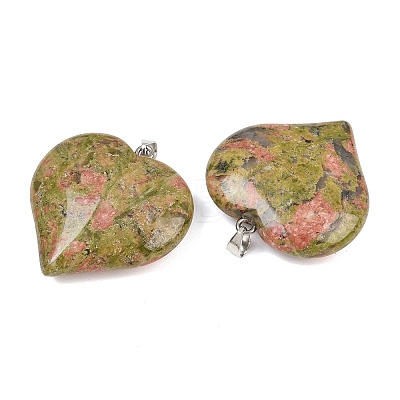 Natural Unakite Pendants GG-K002-04S-1