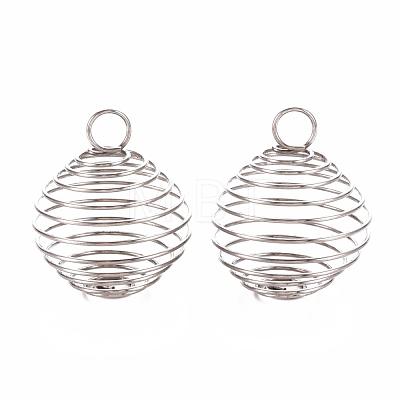 304 Stainless Steel Wire Pendants STAS-ZX013-22-20mm-P-1