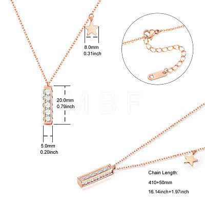 SHEGRACE Titanium Steel Pendant Necklaces JN970A-1