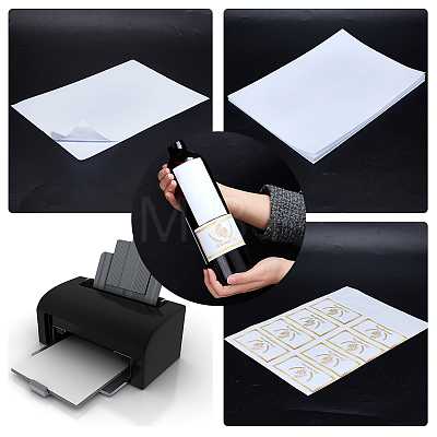  24 Sheets 4 Styles Self-Adhesive Printing Paper DIY-NB0007-50-1