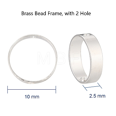 Brass Bead Frame KK-CJ0001-44S-1