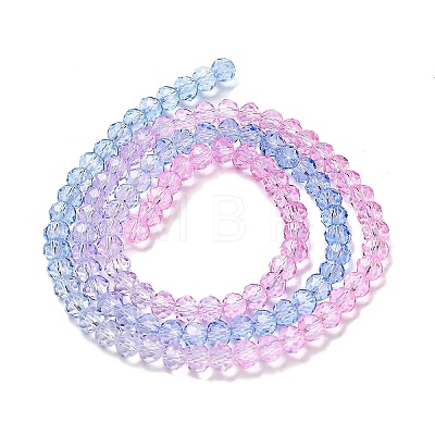 Transparent Painted Glass Beads Strands LS-DGLA-A034-T3mm-A08-1