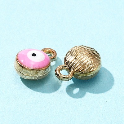 40Pcs 5 Colors Light Gold Plated Alloy Charms ENAM-FS0001-32-1