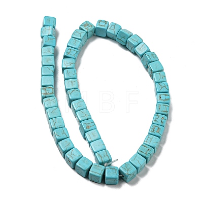 Dyed Synthetic Turquoise Beads Strands G-G075-B02-02-1