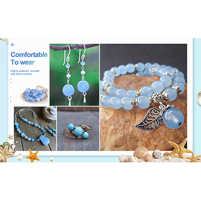 DIY Natural Jade Beads Bracelet Making Kit DIY-CF0001-08-1