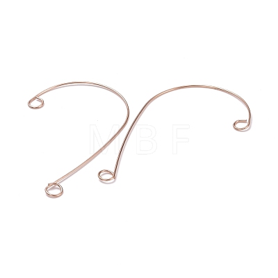 316 Stainless Steel Ear Cuff Findings STAS-H148-02RG-1