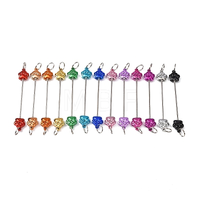 Plastic Bar Beadable for Jewelry Making DIY Crafts HJEW-D006-01-1