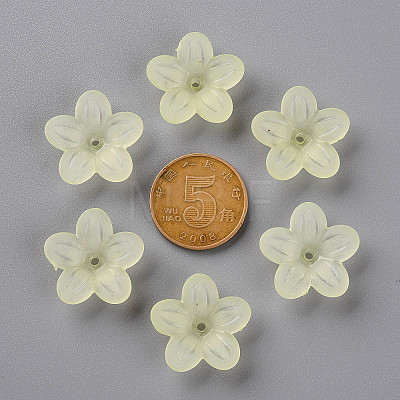 Frosted Acrylic Bead Caps MACR-S371-08A-728-1