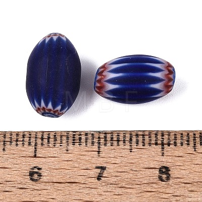 Handmade Millefiori Glass Barrel Beads LA-N002-04C-1