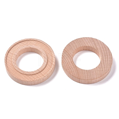 Essential Oil diffuser Beech Wood Round Bases X-AJEW-WH0105-51-1