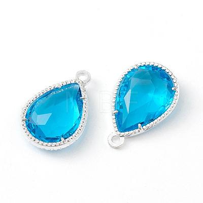 Glass Pendants GLAA-A037-G-02S-1