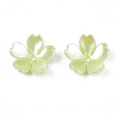 Spray Paint ABS Plastic Imitation Pearl Beads X-MACR-N013-002-1
