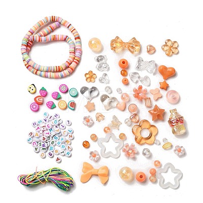 DIY Candy Color Beaded Pendant Decoration Making Kits DIY-P081-B02-1