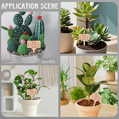 30Pcs Wooden Plant Labels DIY-GF0014-19A-1