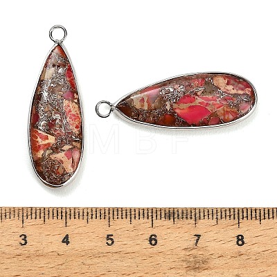 Dyed Synthetic Imperial Jasper Pendants GG-CBAA20A-06P-01-1