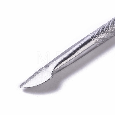 Double Head Stainless Steel Cuticle Pusher and Cutter MRMJ-WH0059-26-1