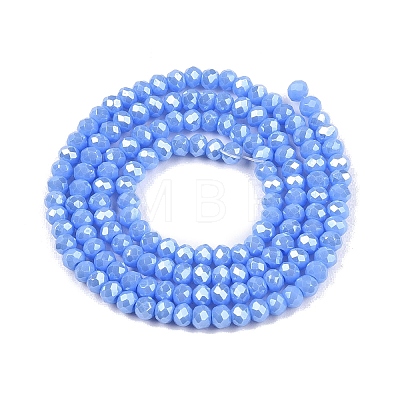 Electroplate Glass Beads Strands EGLA-A044-P2mm-A17-1