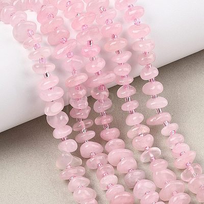 Natural Rose Quartz Beads Strands G-F821-B02-01-1