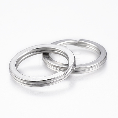 Tarnish Resistant 304 Stainless Steel Split Key Rings LS-STAS-P177-1.8x30mm-P-1