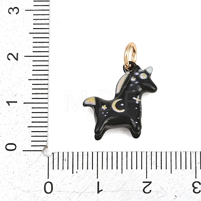 Spray Painted Brass Pendants KK-D256-02B-1