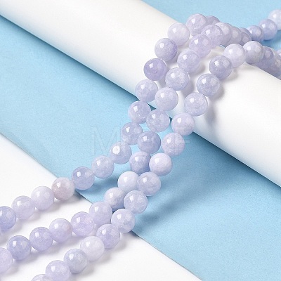Natural Dyed White Jade Beads Strands G-M402-C03-06-1