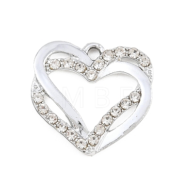Alloy Rhinestone Pendants RB-CBA332B-04B-P-1