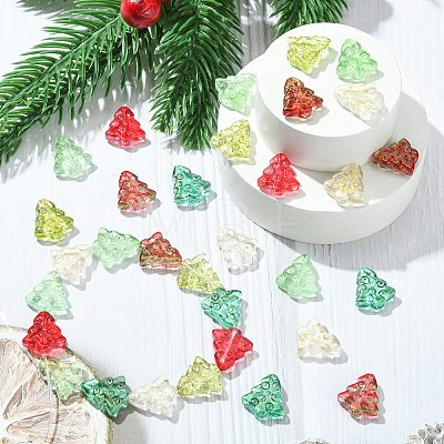 100Pcs Transparent Glass Beads GLAA-CJ0002-25-1