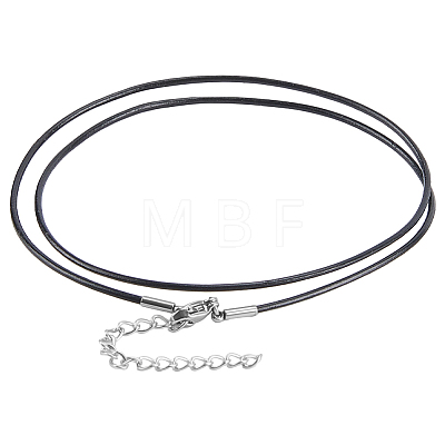 10Pcs Round Leather Cord Necklaces Making MAK-CL0001-07-1