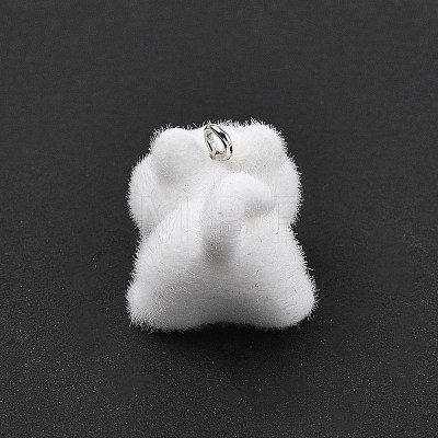 Flocky Resin Pendants FIND-A061-02A-1