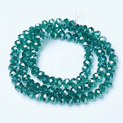 Electroplate Glass Beads Strands EGLA-A034-T4mm-A18-1