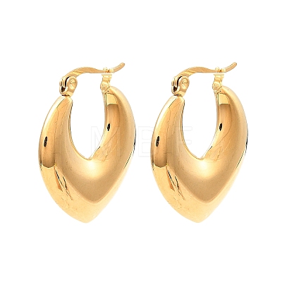 304 Stainless Steel Thick Hoop Earrings for Women EJEW-E291-16G-1