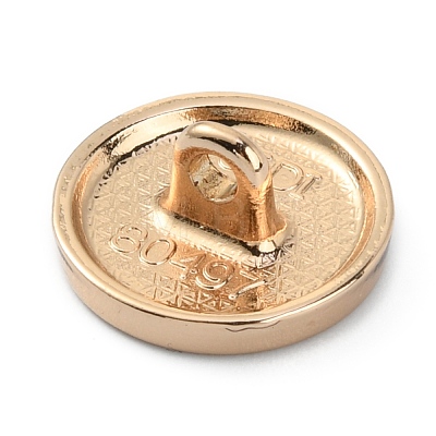 1-Hole Alloy Shank Buttons DIY-WH0304-340B-01-1