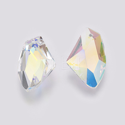 K9 Glass Rhinestone Pendants GLAA-K034-D01-1