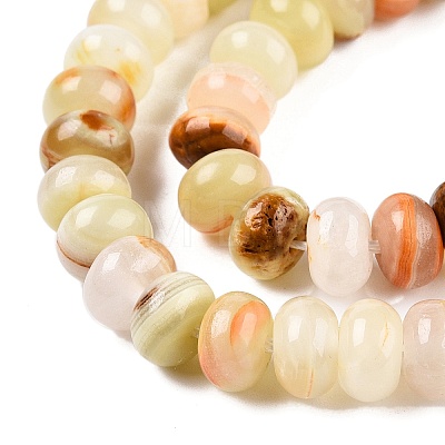 Natural Golden Silk Jade Beads Strands G-T138-77-1