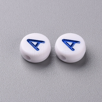 Opaque White Acrylic Beads SACR-T338-12C-1