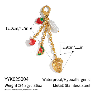 Stainless Steel Enamel Pendant Decorations HK1101-4-1