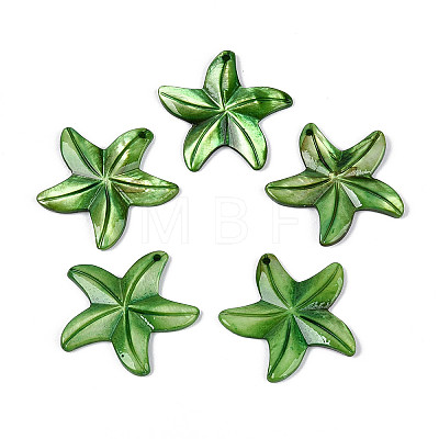 Natural Freshwater Shell Carved Pendants SHEL-N038-38E-1