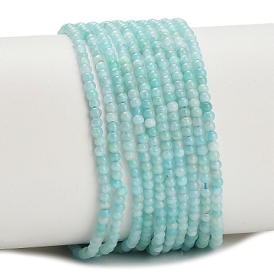 Natural Amazonite Beads Strands G-A322-A04-2mm-1