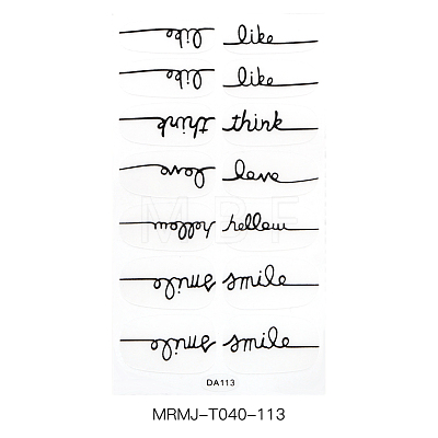 Full Cover Nail Art Stickers MRMJ-T040-113-1