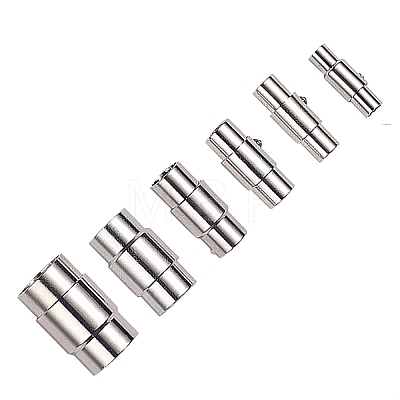 Brass Magnetic Screw Clasps KK-CJ0001-17-1