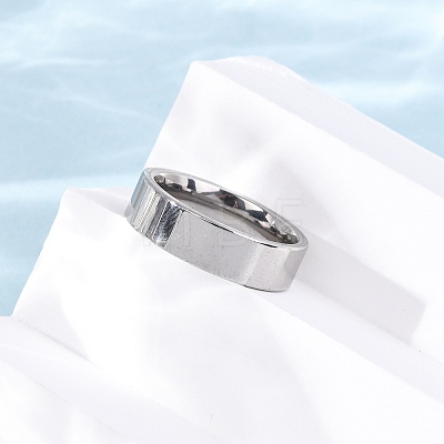 201 Stainless Steel Wide Band Finger Rings RJEW-K252-02D-P-1