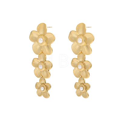 304 Stainless Steel Dangle Earrings EJEW-OY011-82G-1