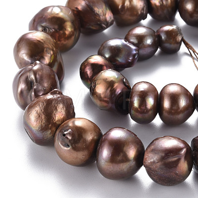 Natural Baroque Pearl Keshi Pearl Beads Strands PEAR-S021-190-1