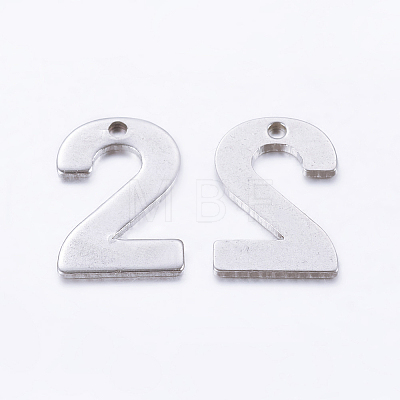 Tarnish Resistant 201 Stainless Steel Pendants STAS-F128-01P-2-1-1