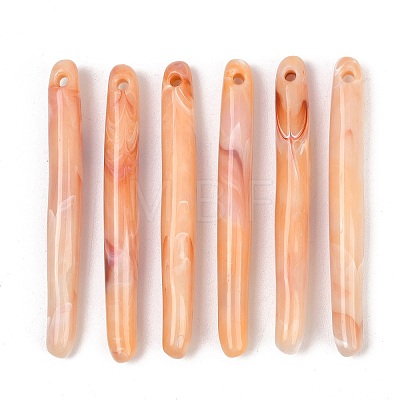 Opaque Acrylic Imitation Jade Big Pendants OACR-T033-13A-1