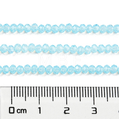 Baking Painted Transparent Glass Beads Strands DGLA-A034-J2mm-B02-1