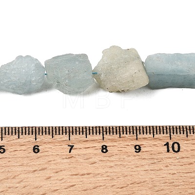 Natural Aquamarine Beads Strands G-S386-C18-1