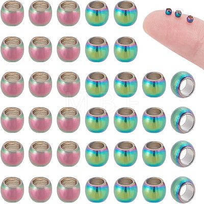 100Pcs Ion Plating(IP) 304 Stainless Steel Spacer Beads STAS-AR0002-54RC-1