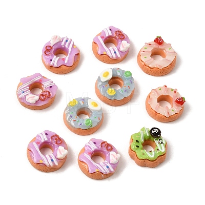 Printed Opaque Resin Imitation Food Cabochons RE-CBAB663-01-1