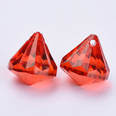 Transparent Acrylic Pendants TACR-Q260-C-V12-1
